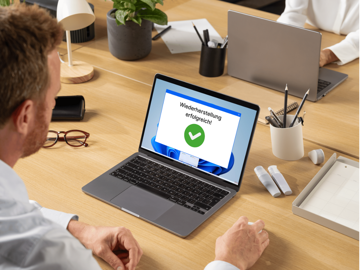 success message after data recovery